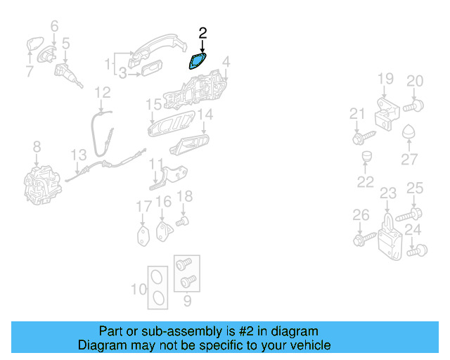 Handle, Outside Packing 3C0-837-209 - View 6