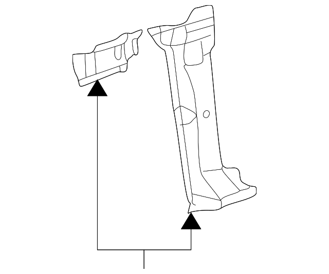 Pillar Reinforced 1J9-809-204 - View 4