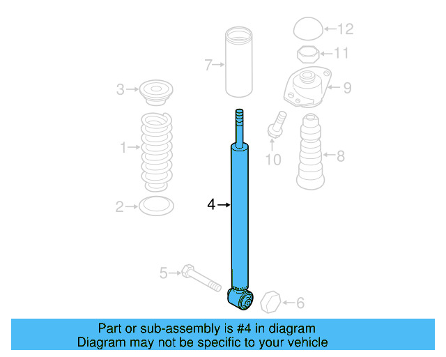 Suspension Shock Absorber 5C0-513-025-H - View 9