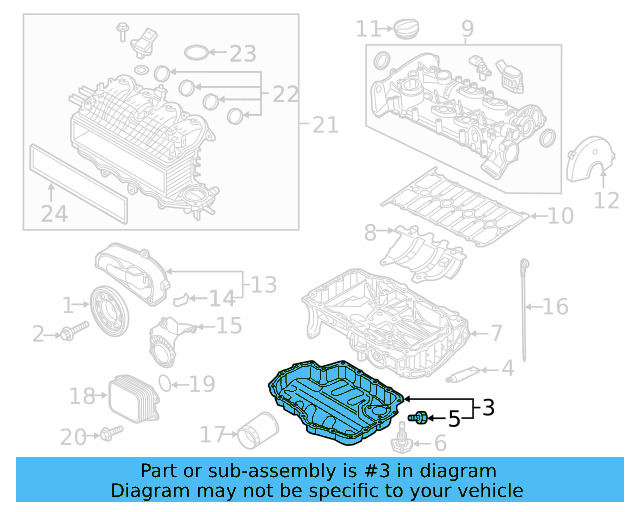 Lower Oil Pan 04E-103-602-B - View 5
