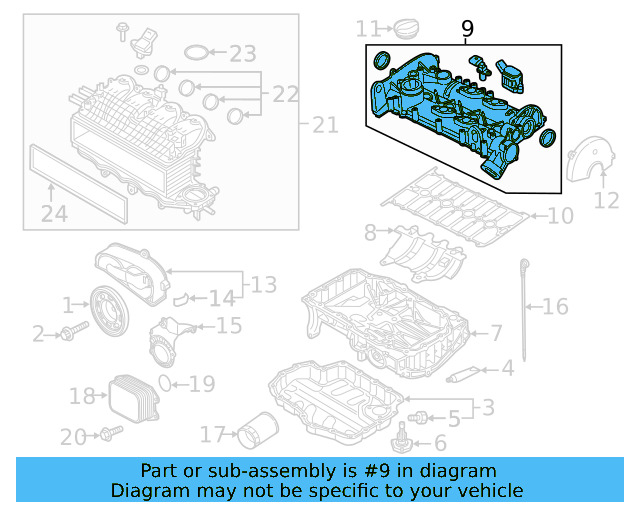 Valve Cover 04E-103-469-EA - View 4