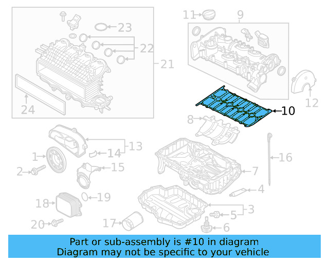 Valve Cover Gasket 04E-103-483-H - View 4