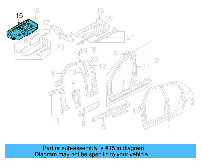Floor Pan 1J0-803-206 - View 14
