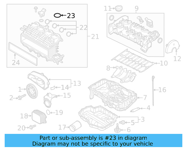 Intake Manifold Gasket 03C-133-073-A - View 3
