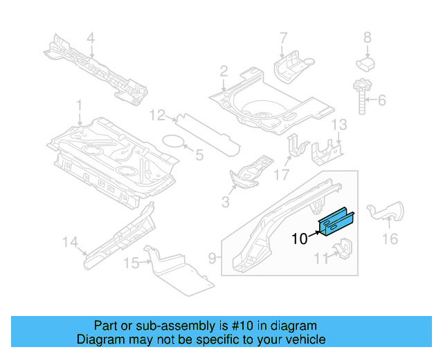 Rail Assembly Reinforced Plate 1J0-803-404
