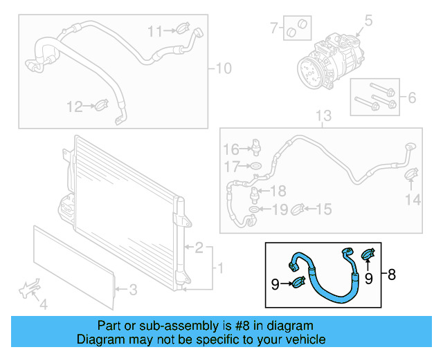 AC Hoses 5C0-820-721-B