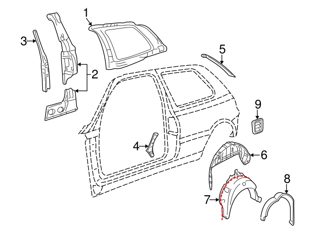 Upper Panel 1J3809404H - View 2