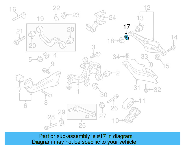 Lower Control Arm Lock Nut N-101-064-02 - View 5