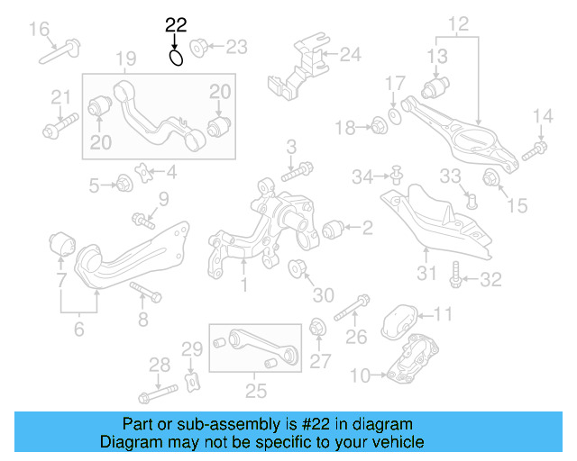 Lower Control Arm Lock Nut N-101-064-02 - View 123