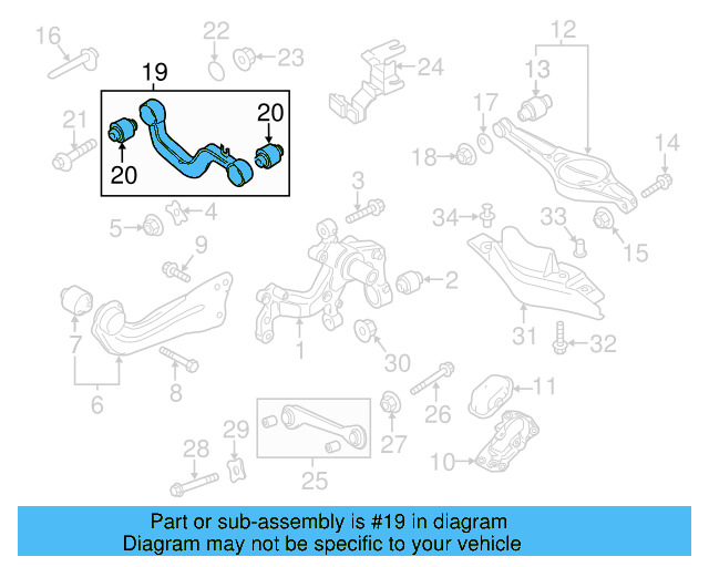 Upper Control Arm 5Q0-505-323-C - View 4