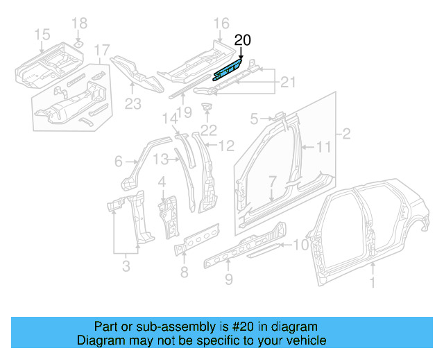 Mount Bracket Extension 1J0-813-120-B - View 9