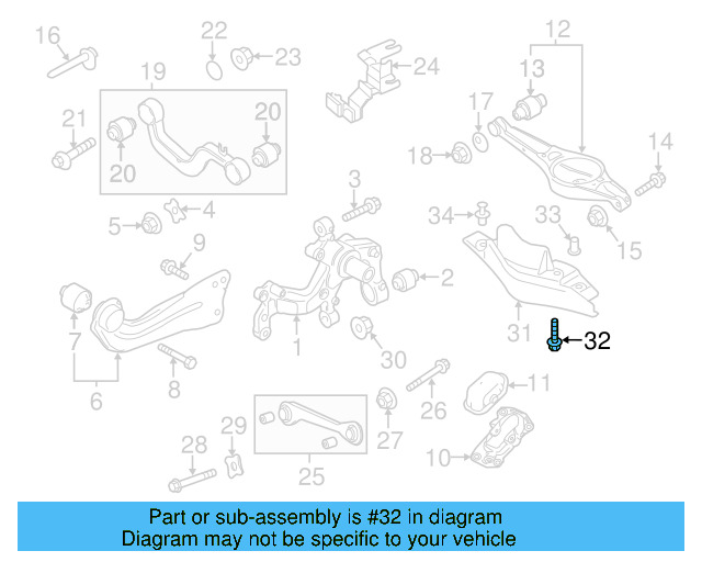 Stone Guard Bolt N-905-298-03 - View 2