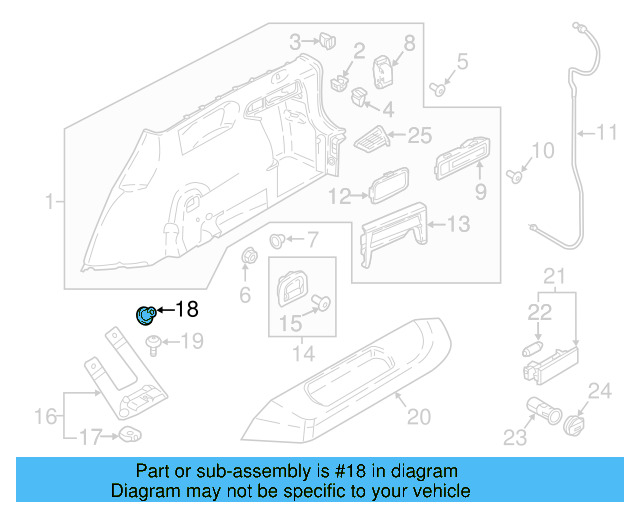 Quarter Panel Splash Shield Nut N-907-579-01 - View 84
