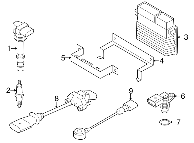 Crankshaft Position Sensor 07K-906-433-B - View 11