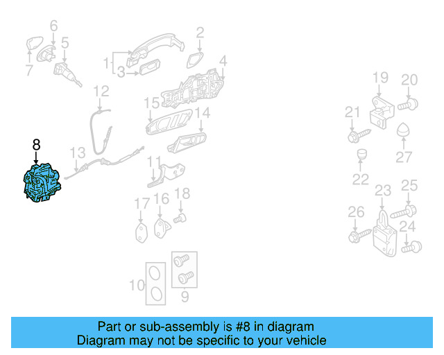Lock Actuator 5N1-837-016-N - View 5
