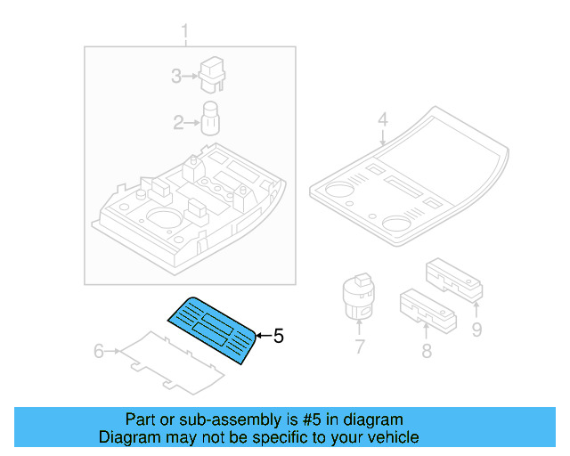 Insert Panel 7P6-947-134-C-H67 - View 7