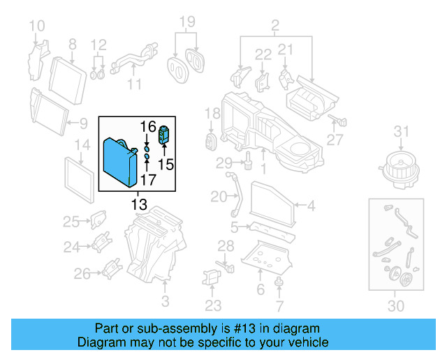 Evaporator Core 1K1-820-103-E - View 28