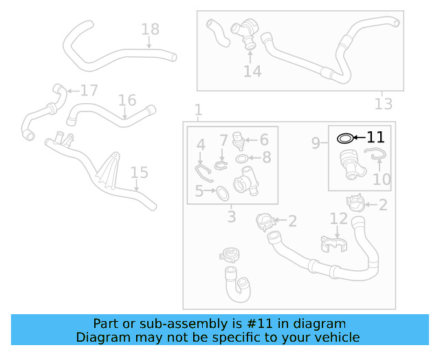 Water Hose Assembly Upper Seal N-907-653-01 - View 164