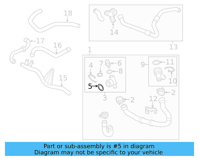 Water Hose Assembly Upper Seal N-907-653-01 - View 165
