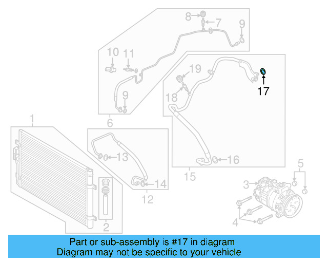 A/C Refrigerant Line O 4E0-260-749-A - View 90
