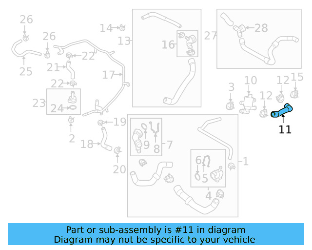 Heater Hose 5Q0-122-073-AB - View 19