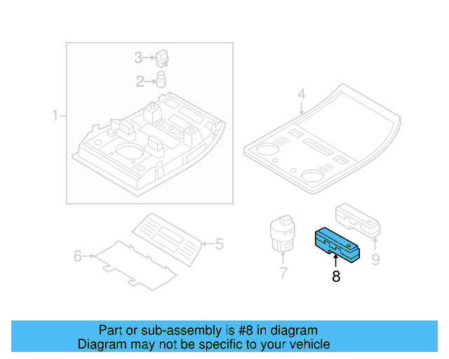 Combination Switch 7P6953502A - View 2