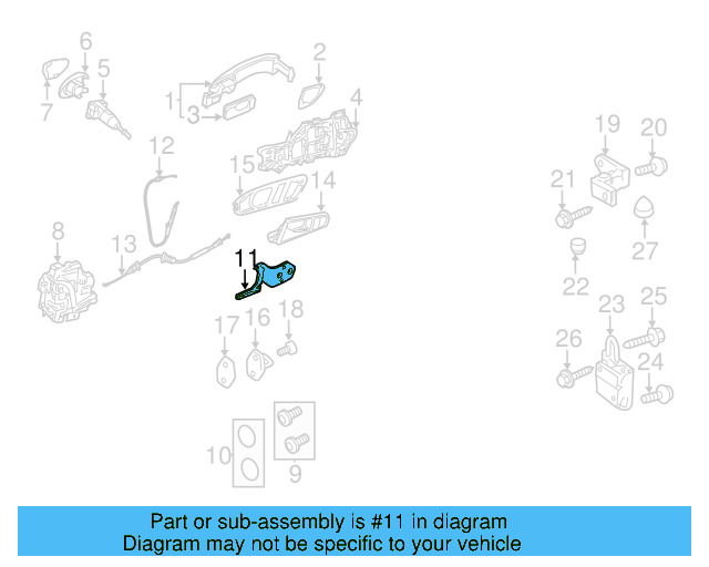Retaining Bracket 3C8-837-867-A - View 3