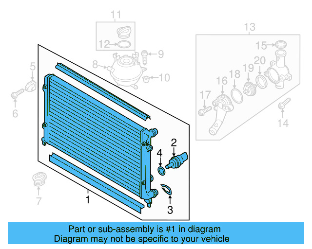 Radiator Assembly 5C0-121-251-F - View 4