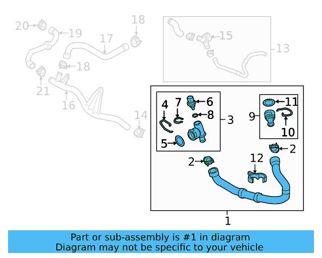 Lower Hose 5Q0-122-051-CT - View 5