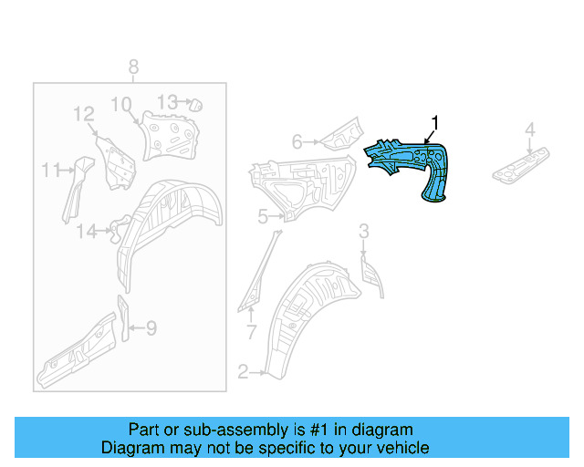 Pillar Reinforced 561-809-262 - View 5