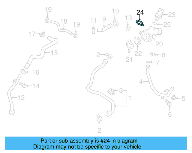 Temp Sensor Retainer Spring 032-121-142 - View 133