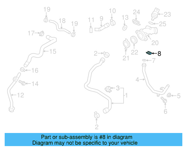 Temp Sensor Retainer Spring 032-121-142 - View 135