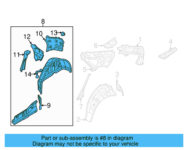 Wheelhouse Assembly 561-809-851 - View 4