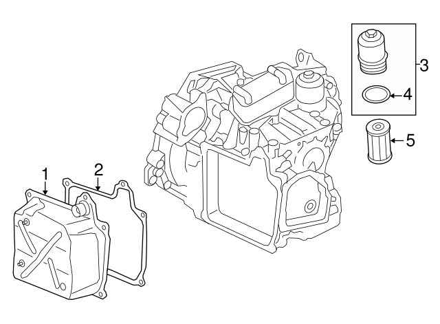 Automatic Transmission Cover Gasket 02E-321-371-E - View 36