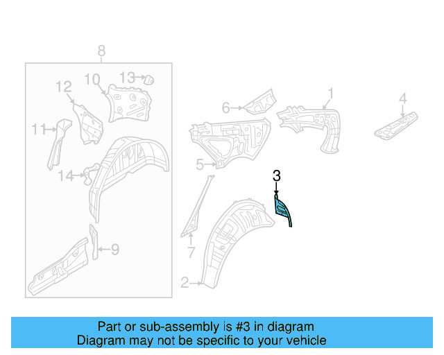 Outer Wheelhouse Reinforced Plate 561-809-820 - View 7