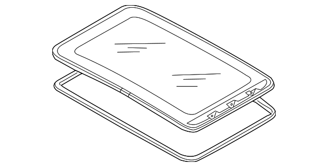 Sunroof Glass 7L0-877-055-B - View 4