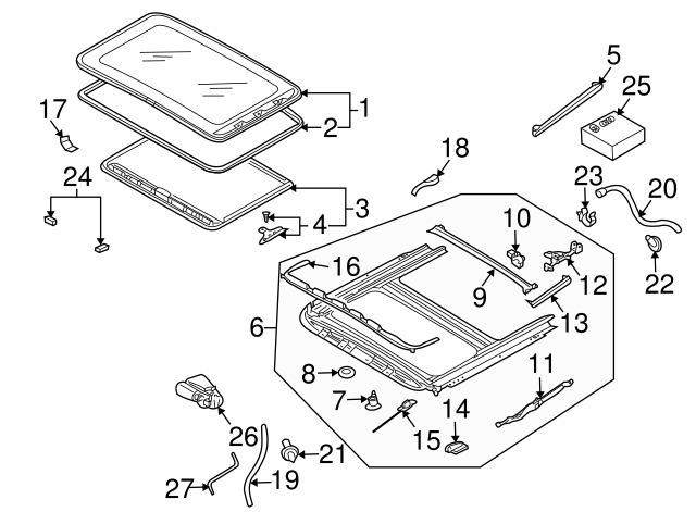 Sunroof Guide Jaw 8D5-877-481