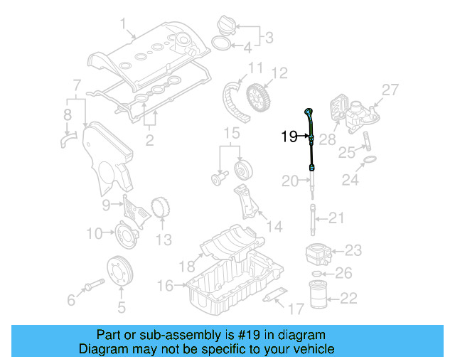 Engine Oil Dipstick 06A-115-611-Q - View 11