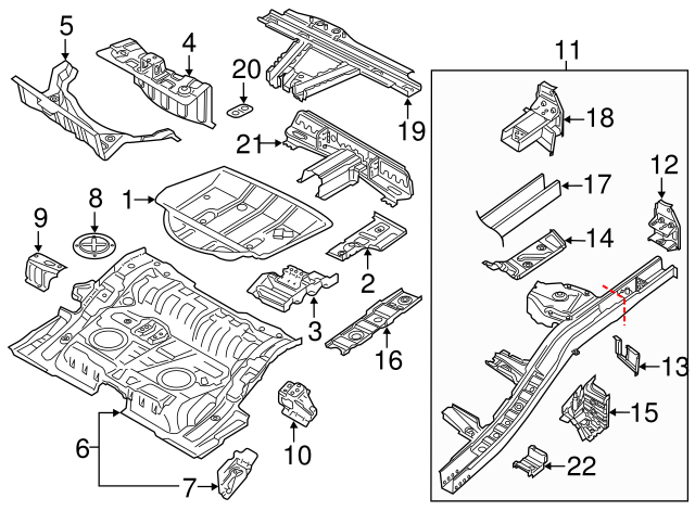 Muffler & Pipe Front Bracket 7L8-253-144-B - View 5