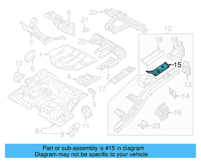 Front Mount Bracket 7P0-803-717-A - View 13