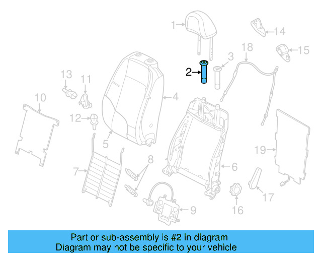 Headrest Guide 1K0-881-920-S-PX7 - View 3