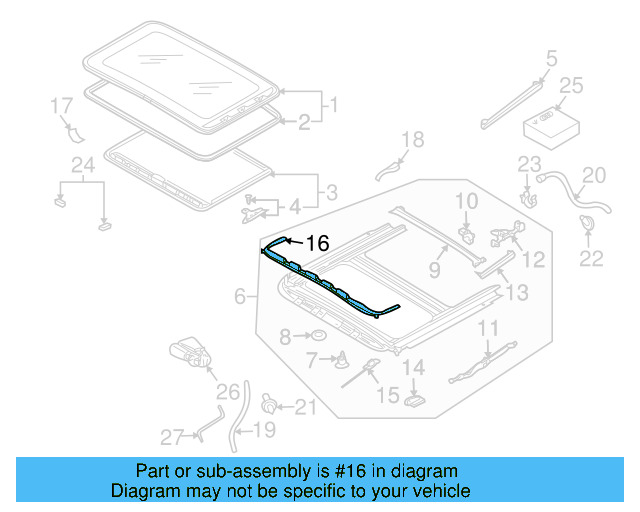 Air Deflector 7L0-877-651 - View 3