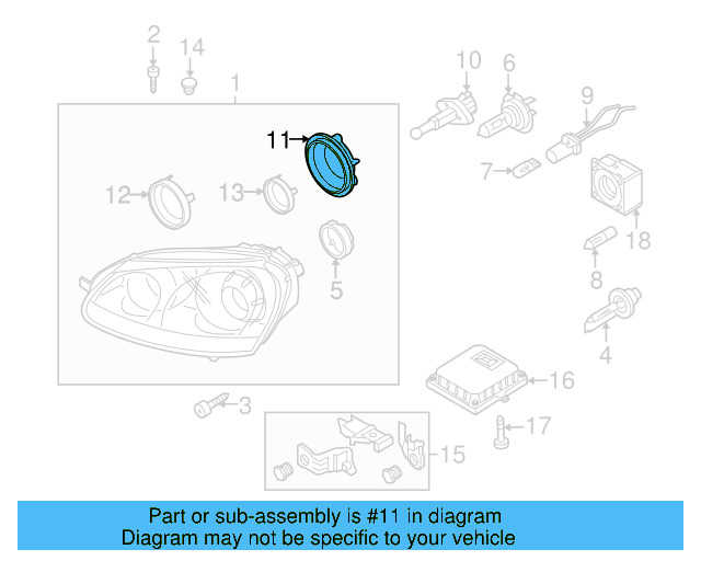 Rear Cover 7M0-941-607-A - View 8