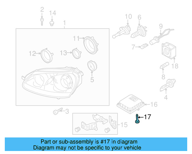 Adjust Motor Bolt 1C0-941-141 - View 27