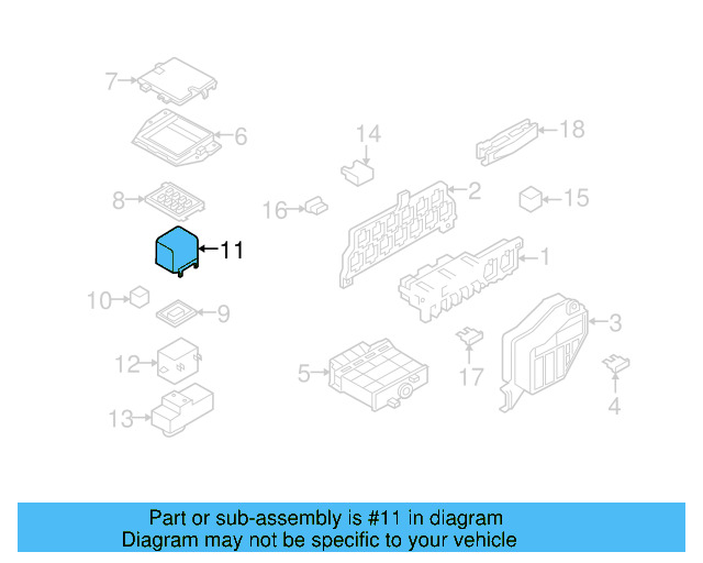 Relay Box 1C0-941-393-B - View 10
