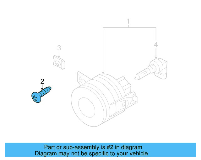 Fog Lamp Assembly Screw N-090-294-1