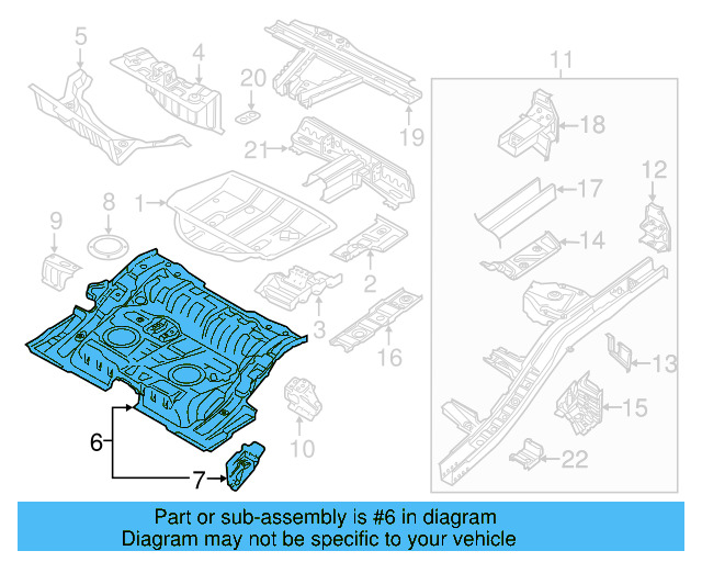 Front Mount Bracket 7P0-803-717-A - View 9