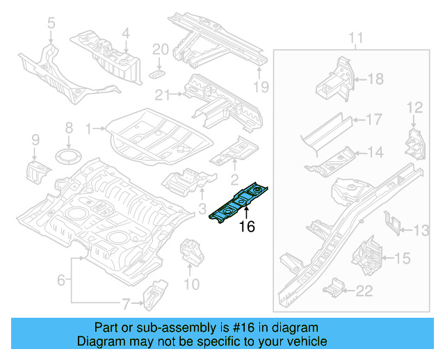 Rail Reinforced 7P0-803-699-A - View 4