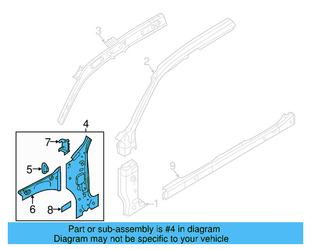 Inner Pillar 3CN-802-123 - View 5