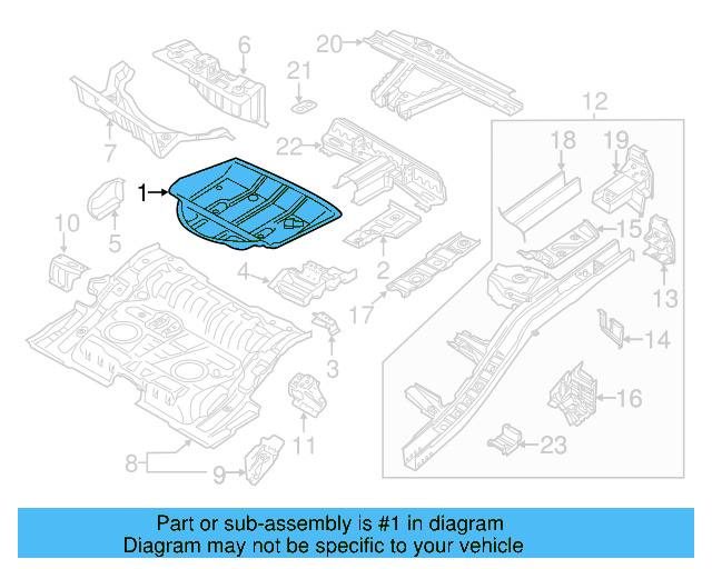 Floor Pan 7P0-803-261 - View 7